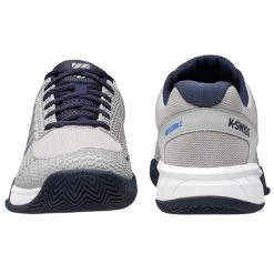 K-Swiss Express Light Pickleball, Men, Gray/Navy, WIDE WIDTH -Tennis Tactics 06563082B 38289.1650348980
