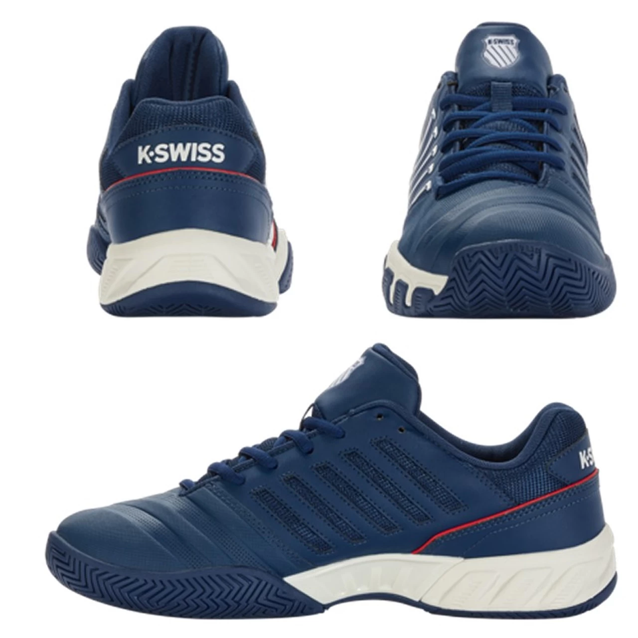 K-Swiss Bigshot Light 4, Men Navy/Red/White 2 K-Swiss Bigshot Light 4, Men Navy/Red/White - Image 2