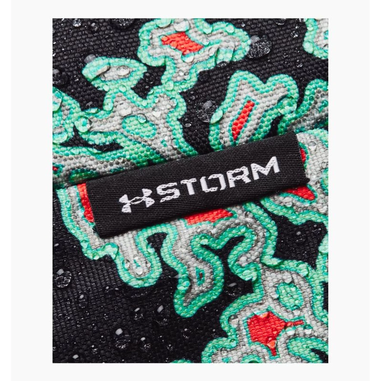 Under Armour Hustle Sport Backpack, Blk/Grn/Red 6 Under Armour Hustle Sport Backpack, Blk/Grn/Red - Image 6