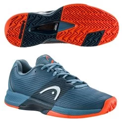 HEAD Revolt Pro 4.0 Men's, Blue/Orange (See Fit Comments)