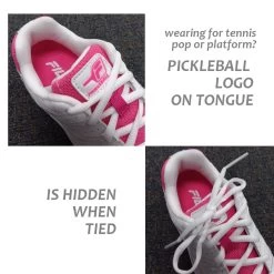 Fila Double Bounce Ladies, Wht/Pink For Pickleball / Tennis / Paddle 9 Fila Double Bounce Ladies, Wht/Pink For Pickleball / Tennis / Paddle -Tennis Tactics 5PMlogo 53620.1650348023