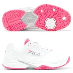 Fila Volley Zone Ladies, White/Pink For Pickleball / Tennis / Paddle 2022 (RUNS WIDE)