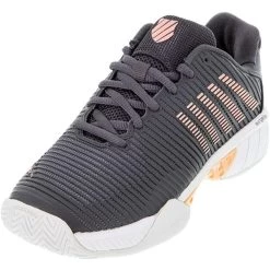 K-Swiss Hypercourt Express 2 Ladies WIDE, Ashpalt/Peach -Tennis Tactics 96613009a 99240.1652202371.1280.1280 02850.1660070796