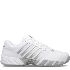K-Swiss Bigshot Light 4 Women's, White/Gray/Silver -Tennis Tactics 96989138C 19746.1650349214