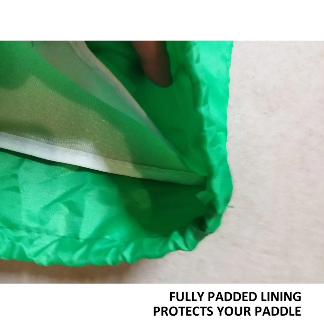 Padded Pickleball Cover With Strap, Green 3 Padded Pickleball Cover With Strap, Green - Image 3