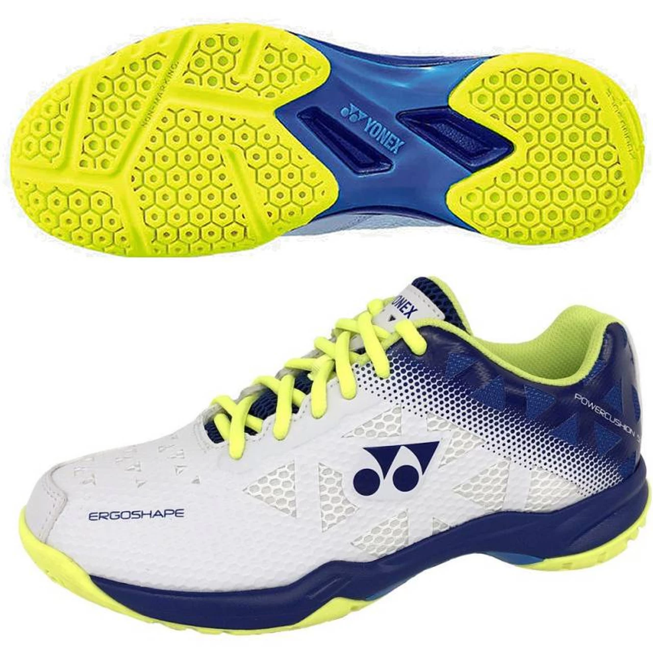 Yonex Power Cushion 50 UNISEX, White/Blu/Yel 1 Yonex Power Cushion 50 UNISEX, White/Blu/Yel