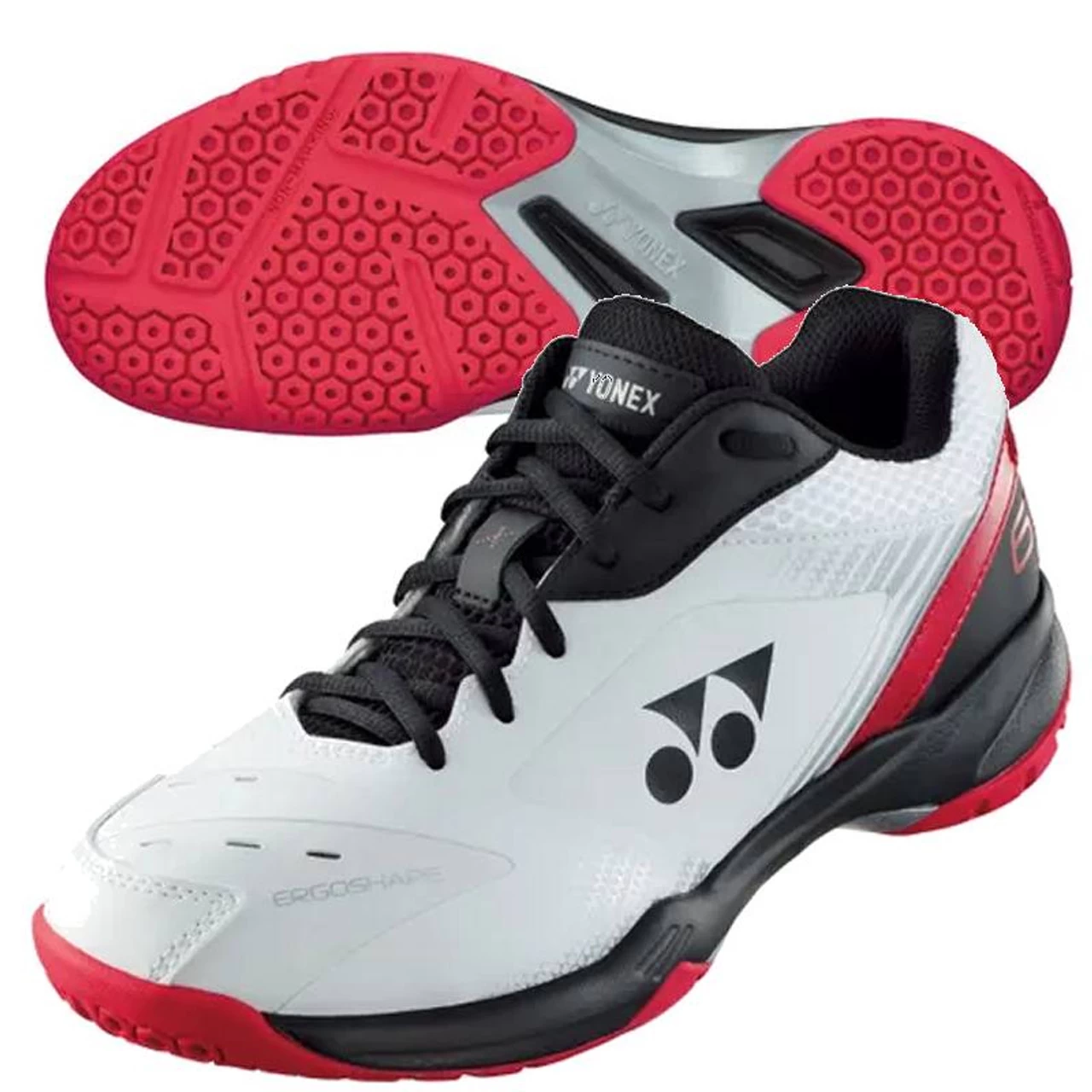 Yonex Power Cushion 65X Men, White/Blk/Red 1 Yonex Power Cushion 65X Men, White/Blk/Red