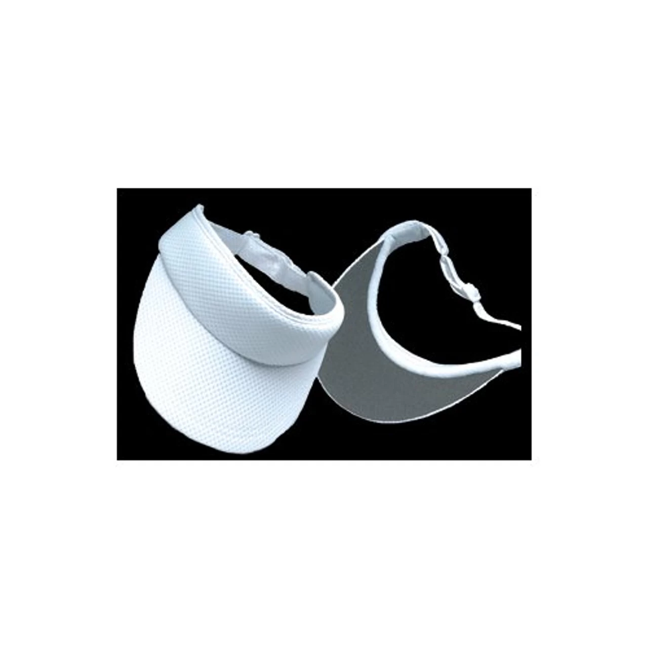 Mesh No Logo Visor, White 2 Mesh No Logo Visor, White - Image 2