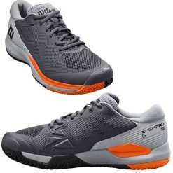 Wilson Rush Pro Ace Men 2E Wide, Gray/Orange -Tennis Tactics WRS328660B 23385.1666295242