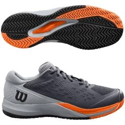 Tennis Tactics 20 Wilson Rush Pro Ace Men 2E Wide, Gray/Orange