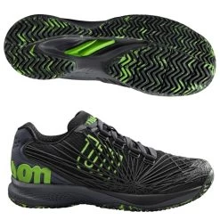 Wilson Kaos 2.0 Jr Court Shoe, Black/Green