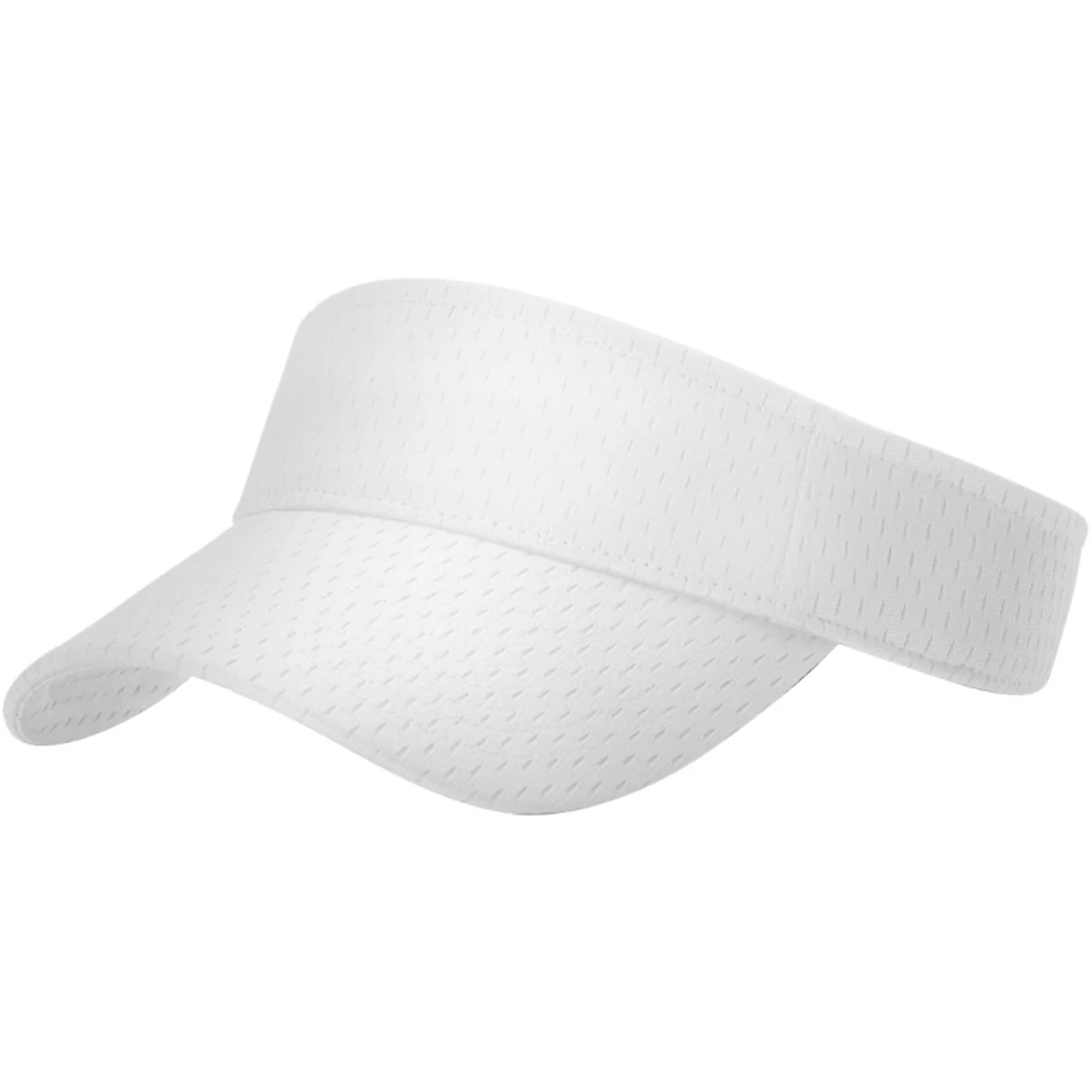 Mesh No Logo Visor, White 1 Mesh No Logo Visor, White